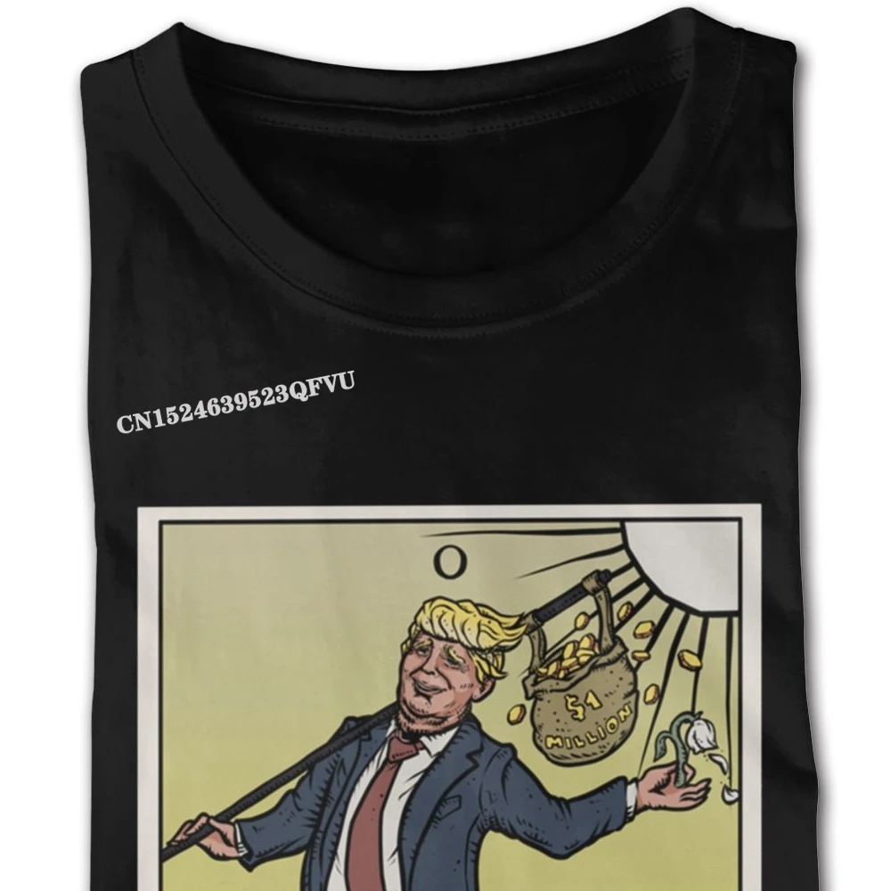 Funny Trump T Shirt The Fool Tarot Card Latest Tee Shirts Over Size Boy Printed Graphic T-Shirts