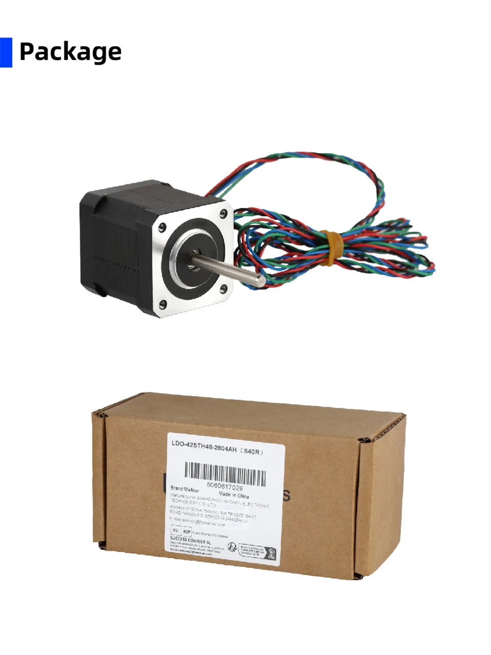 Mellow 2PCS LDO Super Motor 42STH48-2804AH (40R) Nema 17 Schrittmotor Für 3D Drucker Teile Voron VzBoT Lange Welle Halterungen – Detail 6