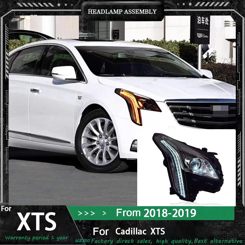 

Car HeadLights For Cadillac XTS Headlights 2018-2019 2020 XTS LED Projetor Headlamp Daytime Running Light Automotive Accessories