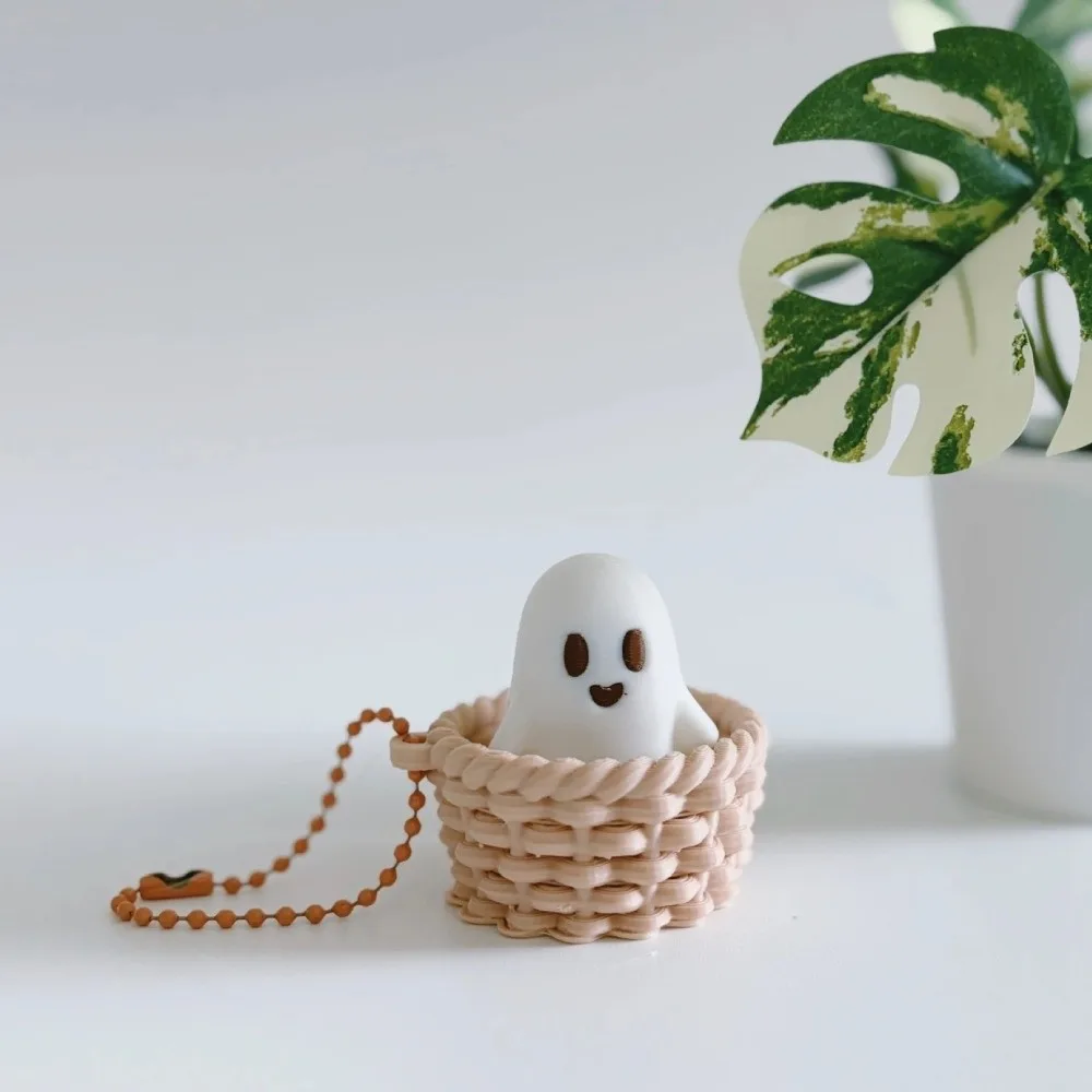 3D Printed Roller Stress-relief Button with Beaded Chain Gear Roller Slides Smoothly Clickable Basket Pumpkin Button Vegetables