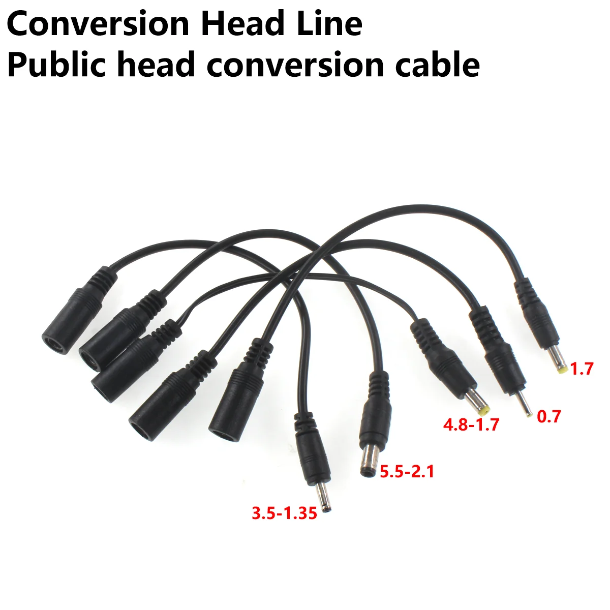 5PCS DC5.5-2.1 sockets female sockets female to male adapters 2507 35135 4017 4817 5525 male power adapter conversion connector