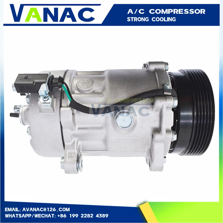 For Audi A3 TT / Volkswagen Beetle Golf Polo Bora Caddy SD7V16 Compressor 1J0820803A 1J0820803B 1J0820803L 1J0820803N 7M0820803B