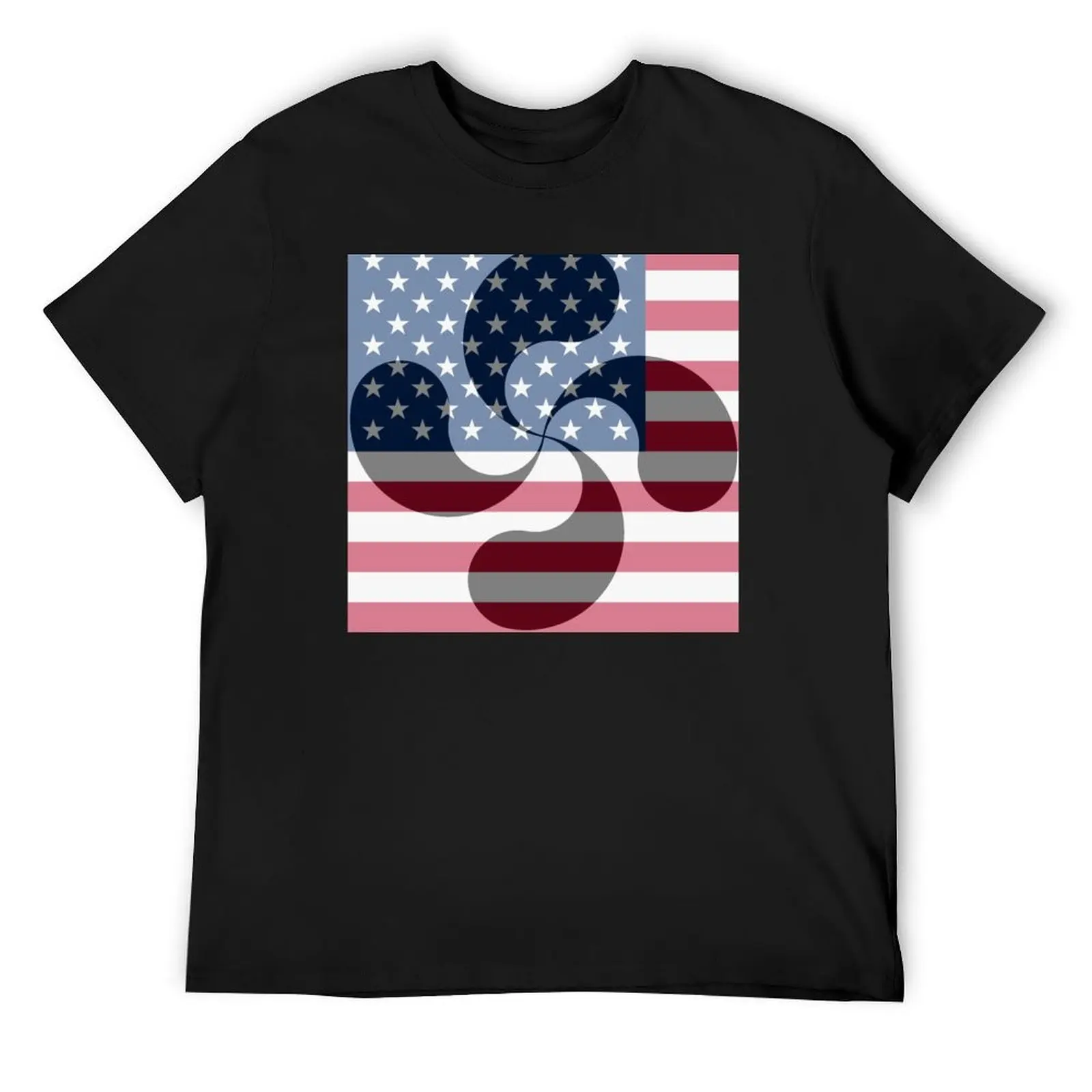 

American Basque Lauburu Euskadi T-Shirt baggy shirts anime t shirts graphic tee shirt oversized t shirt men