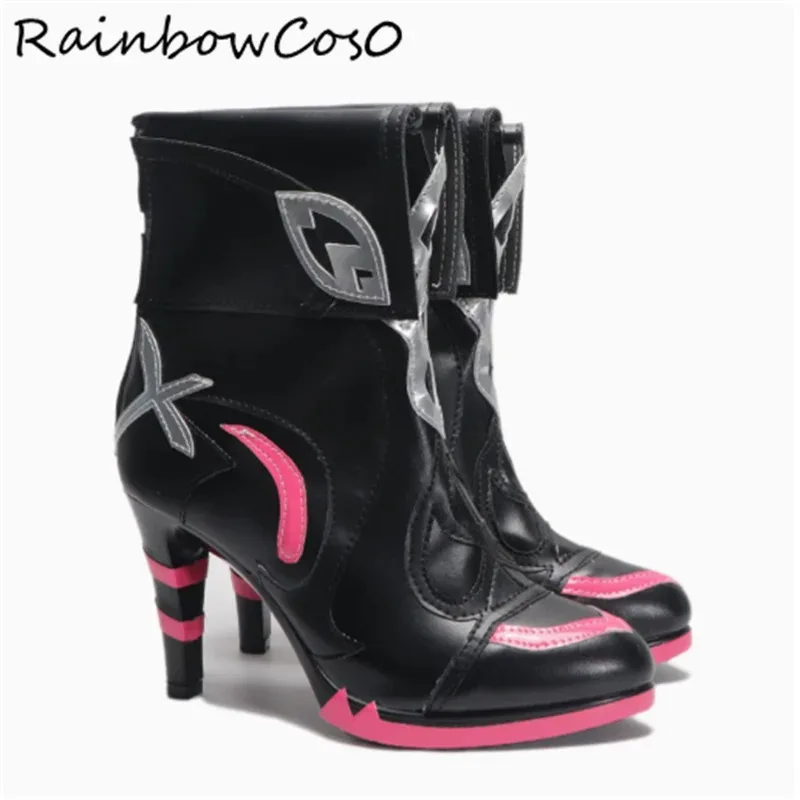 

Kaname Madoka Puella Magi Madoka Magica Обувь для косплея Сапоги Игра Аниме Вечеринка Хэллоуин RainbowCos0 W4332