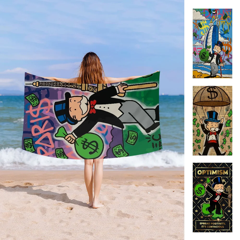 M-Monopoly M-Millionaire D-Dollar M-Money Big Microfiber Beach Towels Quick Dry Towel Sand Beach Towels Pool Towel For Pool