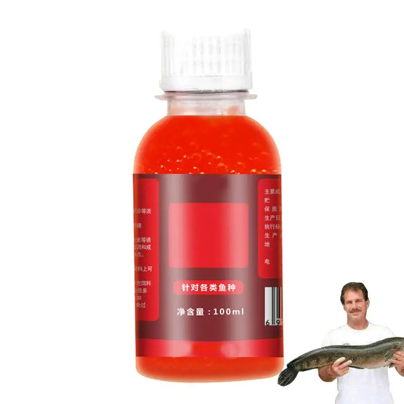 100ml Fishing Bait Additive Liquid Red Worm Lure Tackle Food High Concentrated fishing bait lure for wild turtles