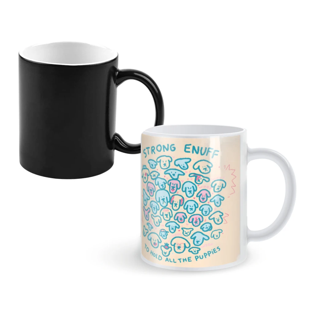 

Strong EnuffCoffee Mugs And Mug Creative Color Change Tea Cup Ceramic Milk Cups Novelty Gifts