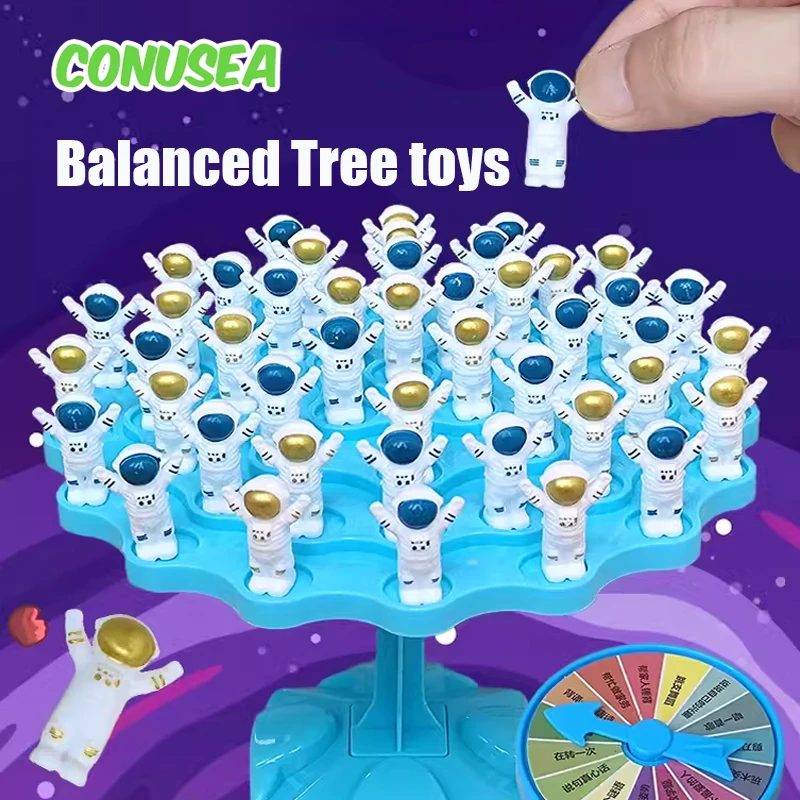 Spaceman Balance Tree Toy Children\'s Educational Montessori Math Toys Balancing Board Parent-Child Interaction Table Games