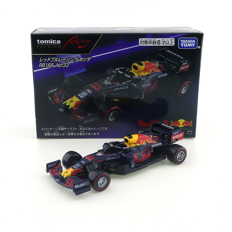 

Tomica Premium Racing Red Bull Racing Honda RB16B No.33 Литая под давлением модель автомобиля из металлического сплава для мальчиков, игрушка в подарок