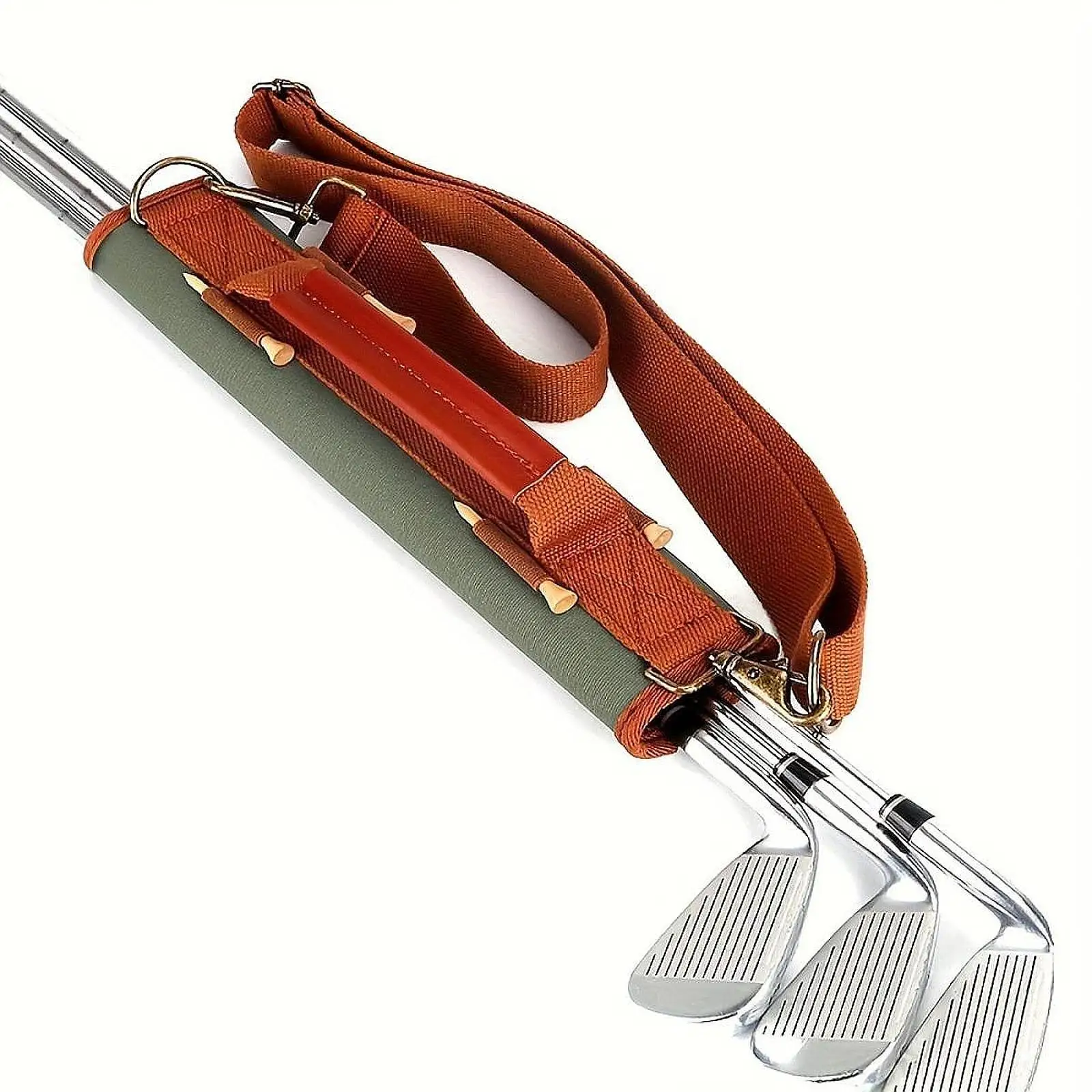 

Golf Club Carrier Sleeve Bag Canvas Portable with Carry Handle Golf Carry Bag Travel for Women Men Course Supplies Driving Range