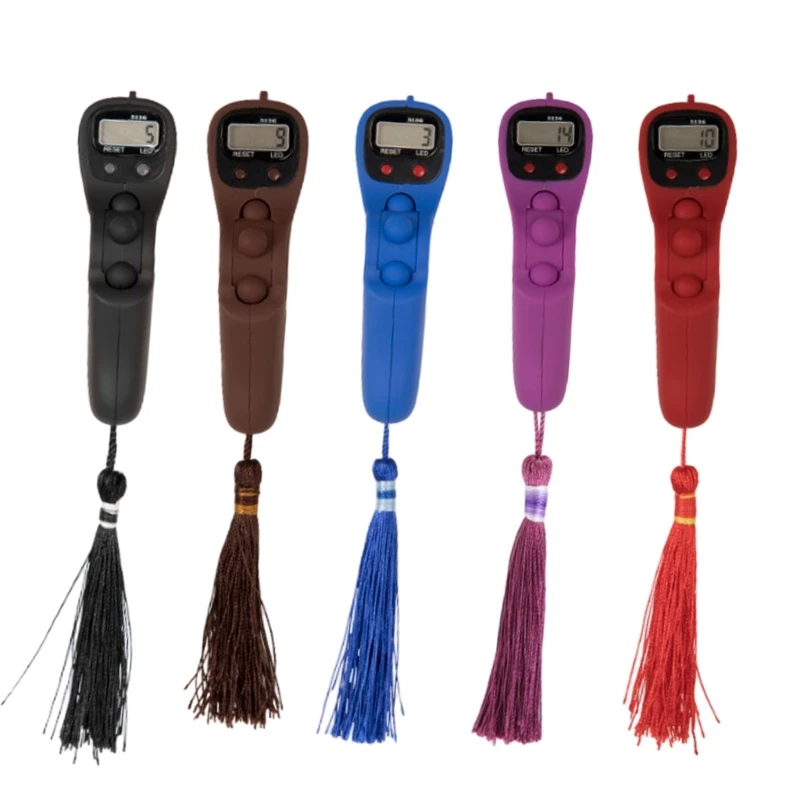 

LED Finger Counter Digital Tally Counter Handheld Lab Counter Portable 5 Digit Number Clickers for Fishing with Backlit