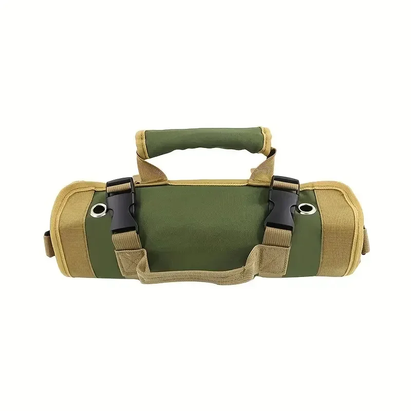 Large capacity roll-up hardware kit, thickened wear-resistant Oxford cloth, electrical bag, storage bag, portable toolbox
