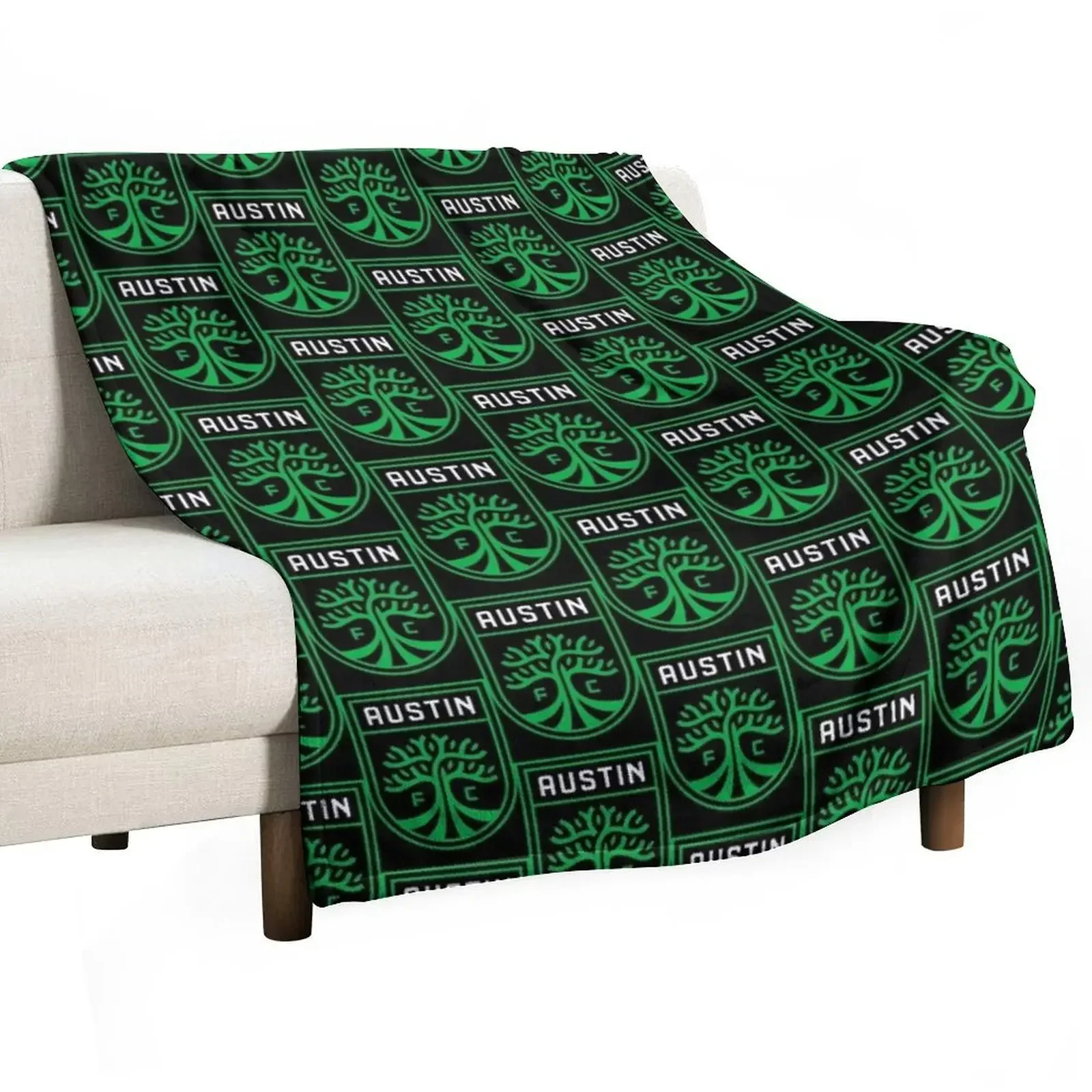 

the Austin logo Throw Blanket Polar Decorative Sofas Winter beds Soft Blankets