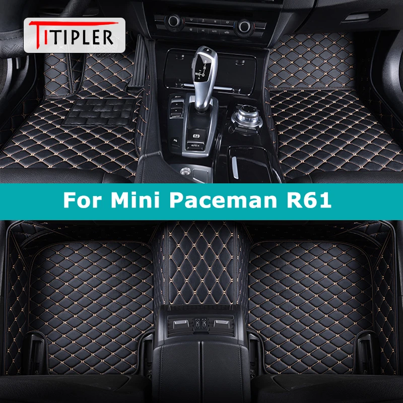 

TITIPLER Custom Car Floor Mats For Mini Paceman R61 Auto Carpets Foot Coche Accessorie