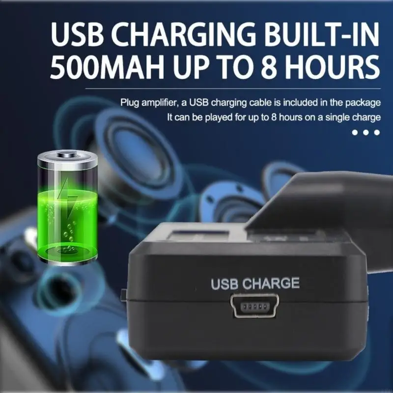 F3MA гитарное усилитель наушников USB Аккуратный мини -гитарный наушники усилитель