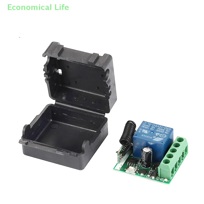 433Mhz Wireless Remote Control EV1527 Learning Code Transmitter 2 bottons DC 12V 10A RF Relay Receiver