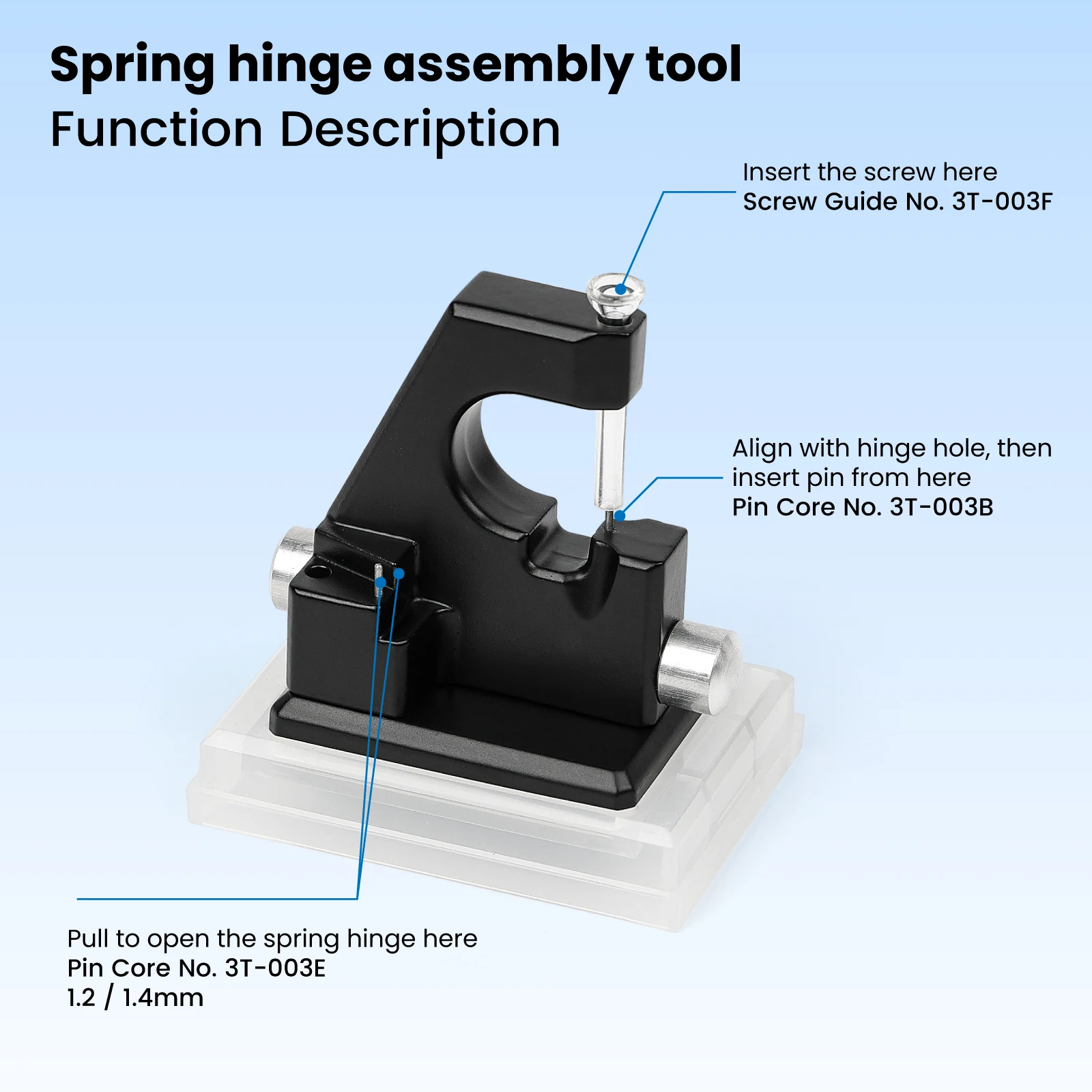 Eyeglasses Spring Hinge Assembly Tool Screw Install Tool Eyewear Tool by dhoptical
