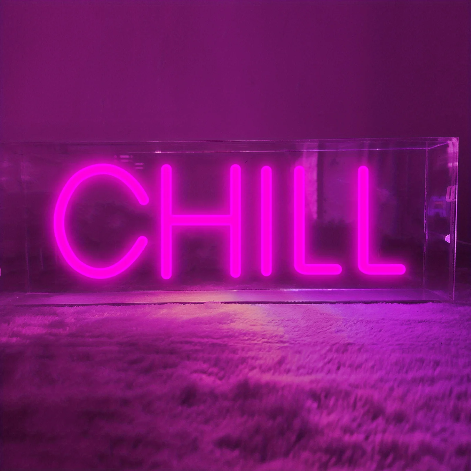 

Chill Neon Sign Wall Decor LED Neon Light for Bedroom Game Room Bar Party Shop Man Cave USB Dimmable Birthday Gift for Friend