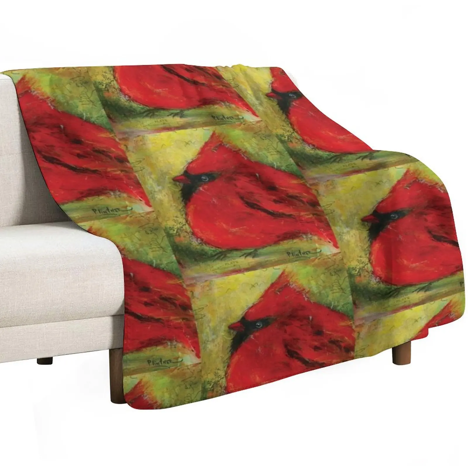 Cardinal Fat Cardinal Throw Blanket Blankets For Sofas Travel Decorative Throw Summer Softest Decorative Beds Blankets