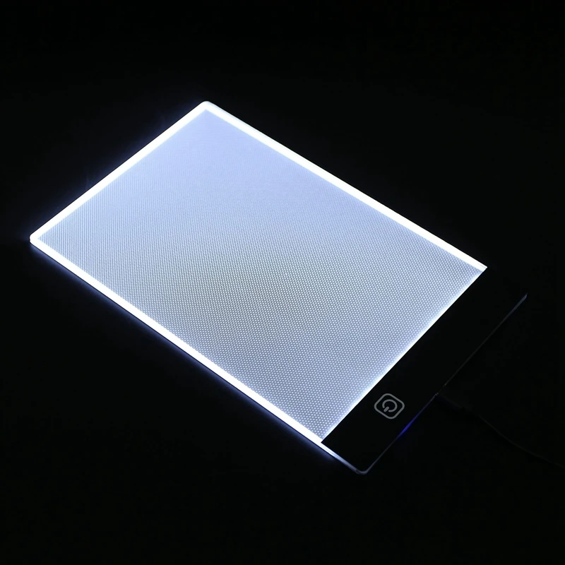 Dimmable LED Light Pad, 3 Nível, Tablet, Ferramentas, Acessórios, Bordado de Diamante, Proteção para os Olhos, Tamanho A5