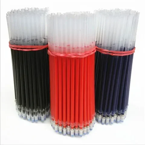 10/20/30 pcs/set 0.5mm Gel Pen Refills Office Signature Rods Red Blue Black Ink Office School Stationery Writing Supplies Needle