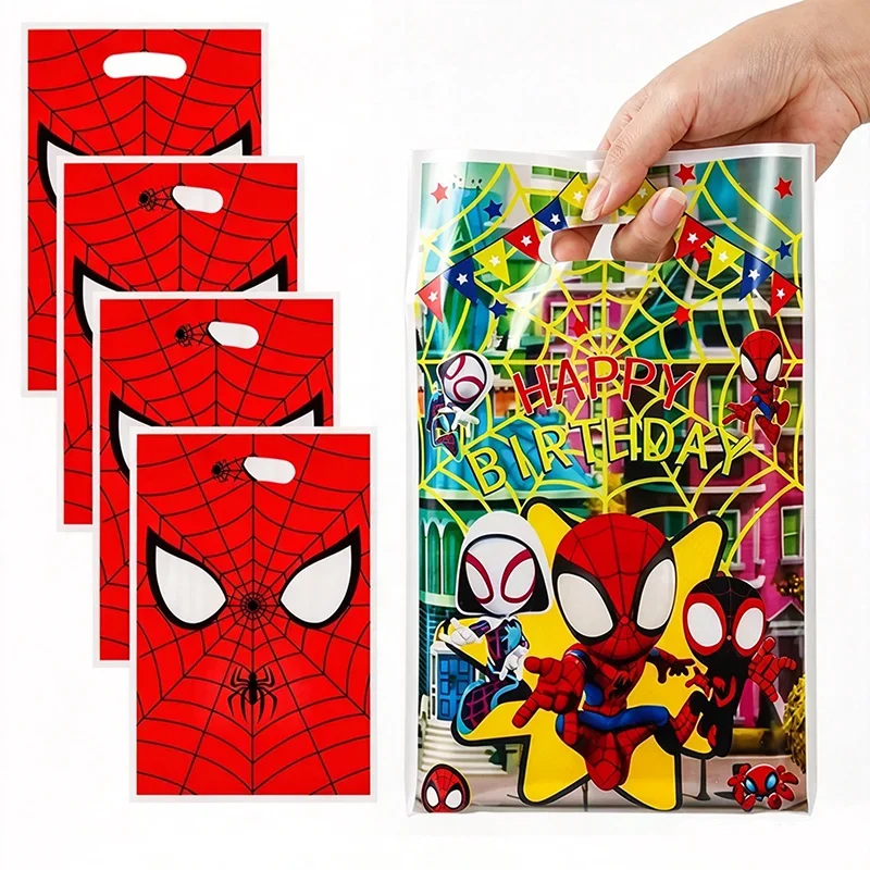 Marvel's Spider-Man anime merchandise,merchandise decorative， party PVC bags, gift bags, storage bags, boys' party handbags