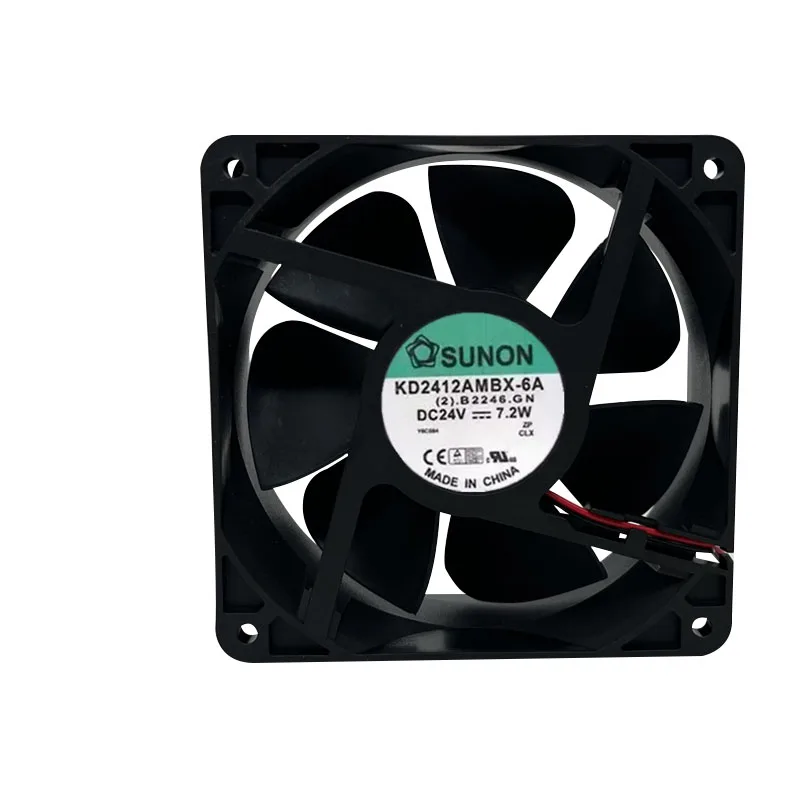 

ОРИГИНАЛЬНЫЙ KD2412AMBX-6A 24 В 7,2 Вт 12038 120*120*38 мм НОВЫЙ охлаждающий вентилятор-радиатор