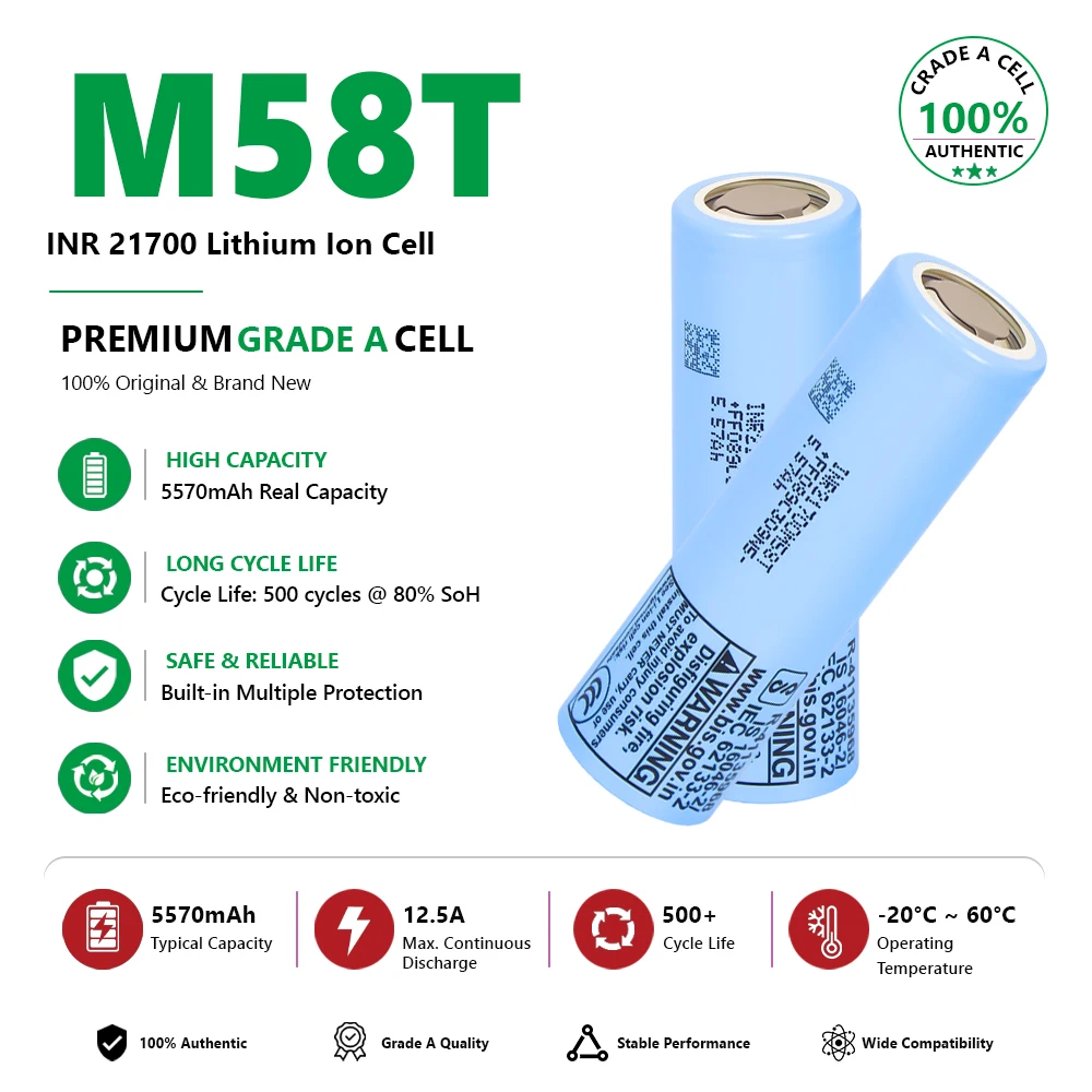 VICTPOWER 21700 Battery 5800mAh Rechargeable Lithium аккумулятор bateria de litio pilhas recarregável for Scooter E-bike
