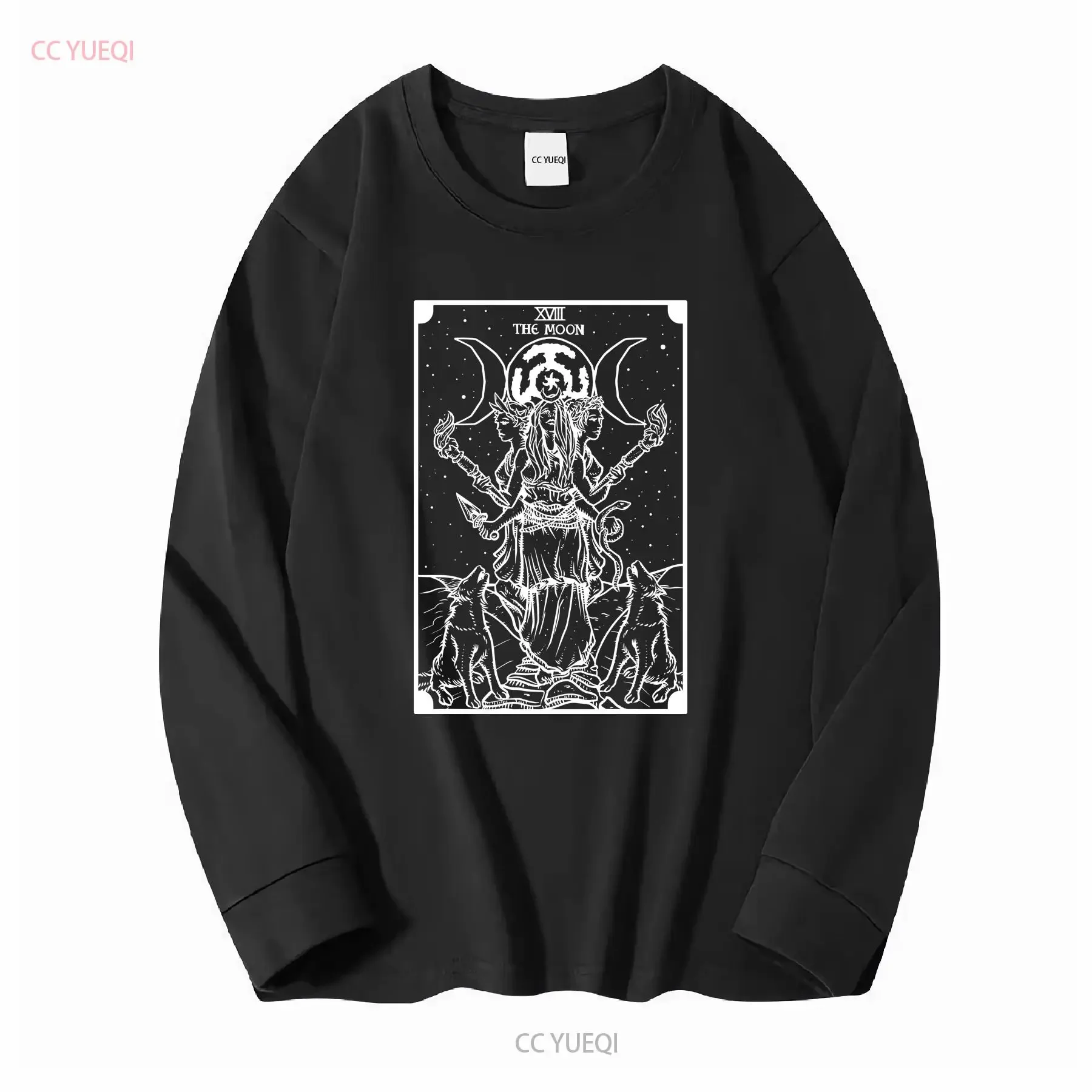 Hecate Triple Moon Goddess Symbol Hekate Wheel Tarot Card The T Shirt Plus Size Witch Clothing Traditional Witchcraft s Witches