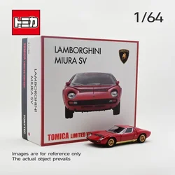 TOMICA TLV 1:64 LV-N Lamborghini Miura SV, alloy die-cast static Miniaturized car Fashion play model, boy's toy, holiday gift.