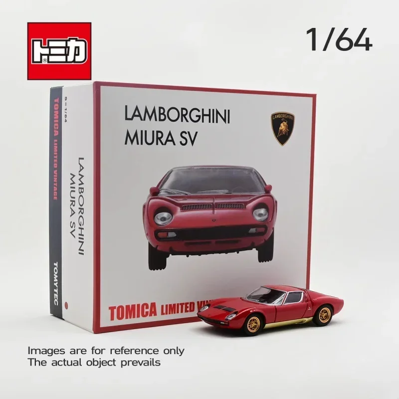 TOMICA TLV 1:64 LV-N Lamborghini Miura SV, alloy die-cast static Miniaturized car Fashion play model, boy's toy, holiday gift.