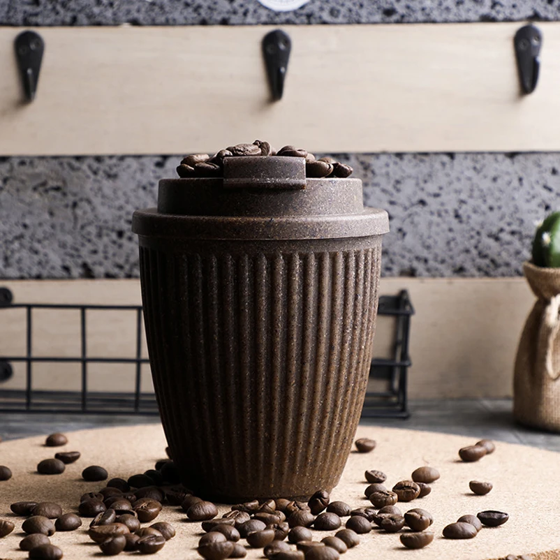 280Ml Lekvrij Geïsoleerd Koffiedik Afbreekbaar Koffiekopje Plastic Klikdeksel Dubbellaags Koffiekopje