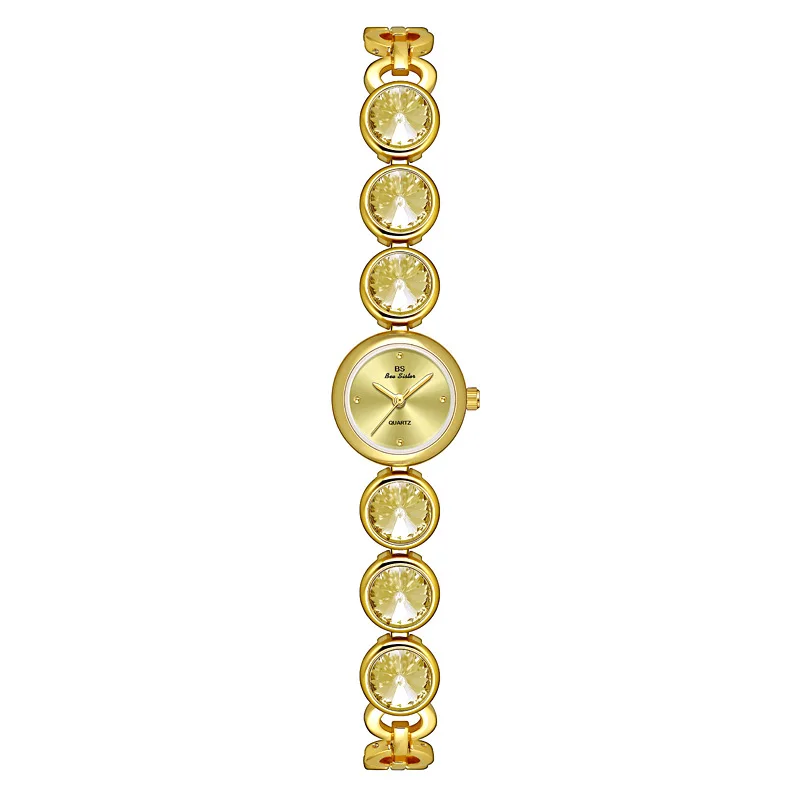 BS nuovissimi orologi da donna Fashion Luxury Original intarsiato Diamond bracciale orologio da donna al quarzo orologio da donna impermeabile in oro