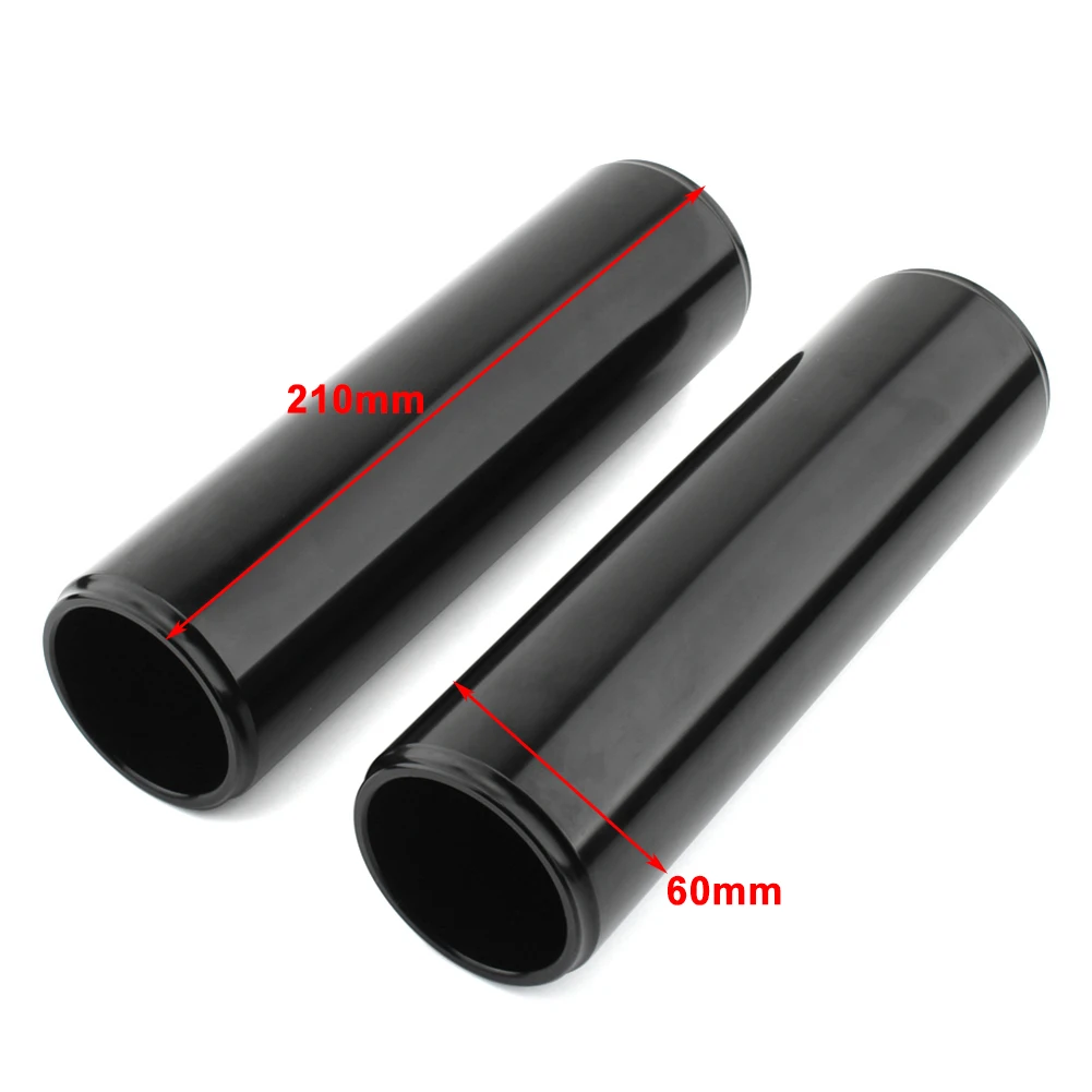 2Pcs Motorbike Upper Fork Tube Front Shock Absorber Cover Aluminum Black For Harley-Davidson V-ROD NIGHT ROD SPECIAL 2007-2011