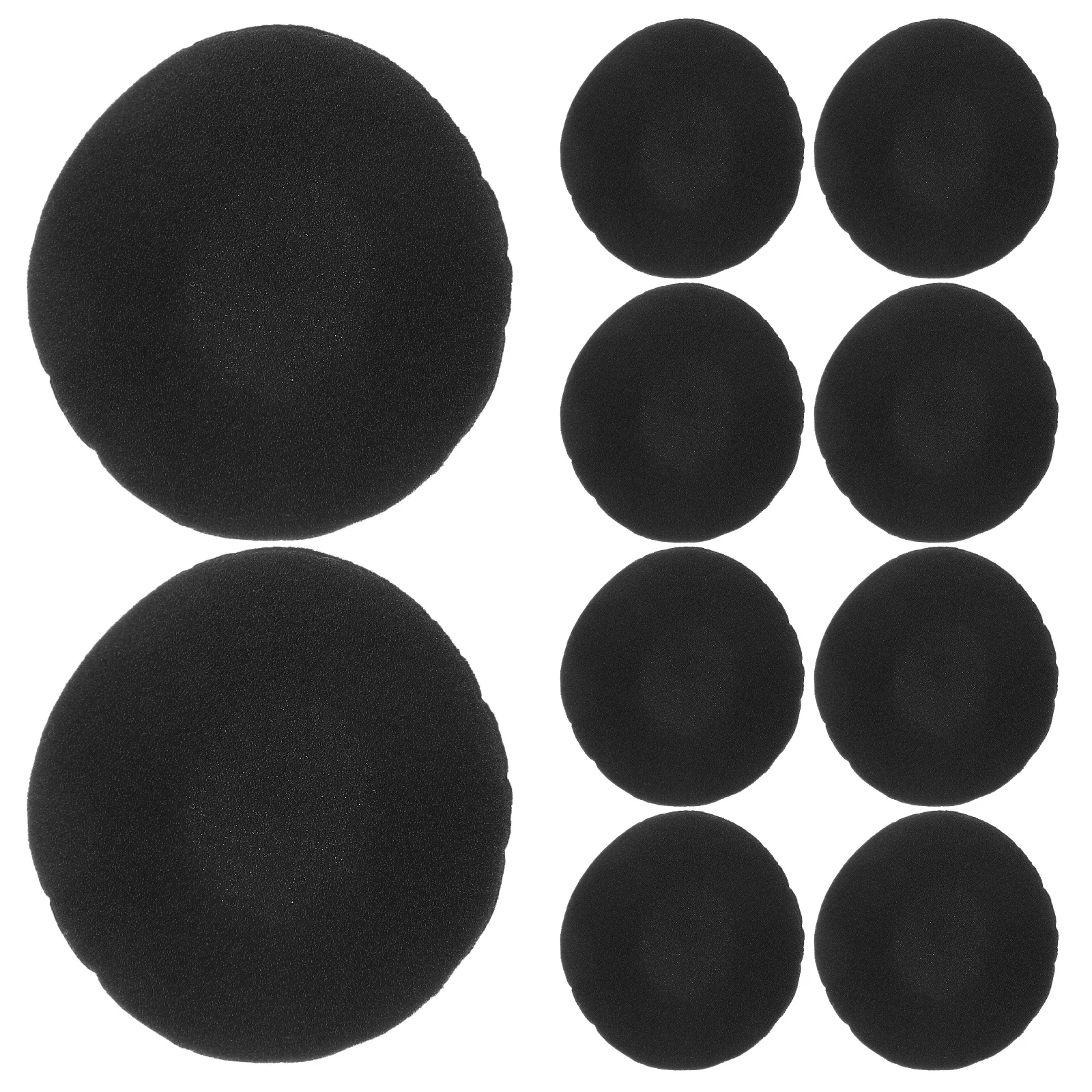 

5 Pairs Black Foam Ear Cushions 45mm Diameter Compatible PX100 PX80 PC131 Koss Sporta Replacement Cozy Comfortable