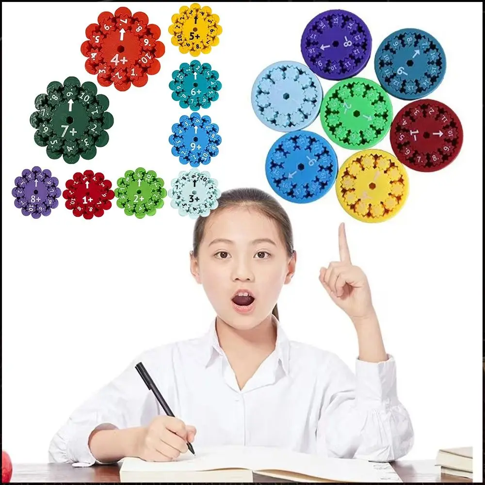 9/18PCS Educational Math Fidget Spinners Intelligence Development Fidget Toy Learning Math Luminous Math Games Learning Toy