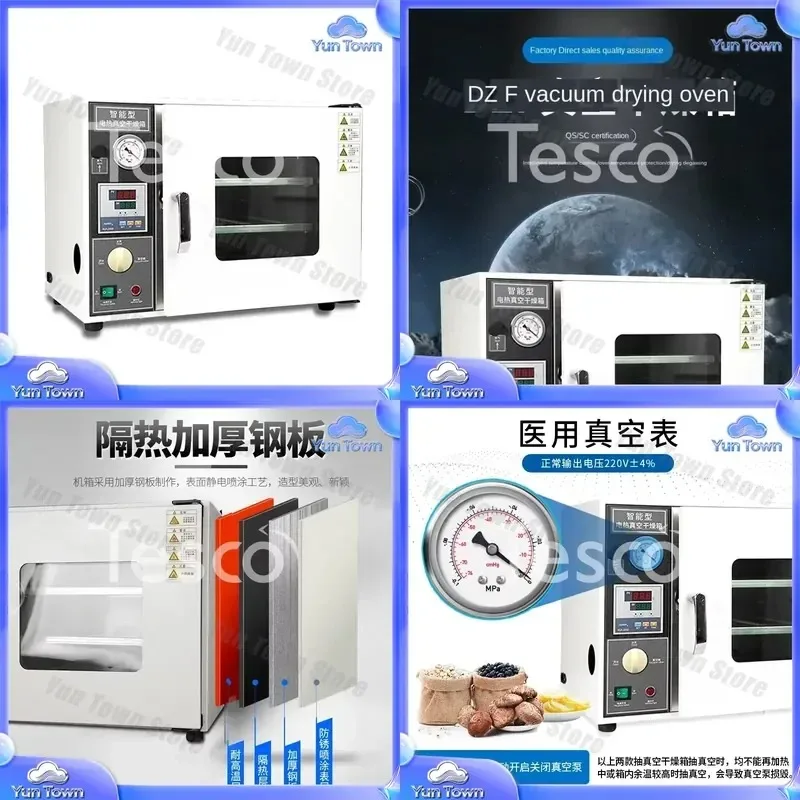 for DZF-6050 Constant Temperature Vacuum Drying Oven Defoaming Machine Vacuum Pump Lab Equipment Industrial Drying Oven