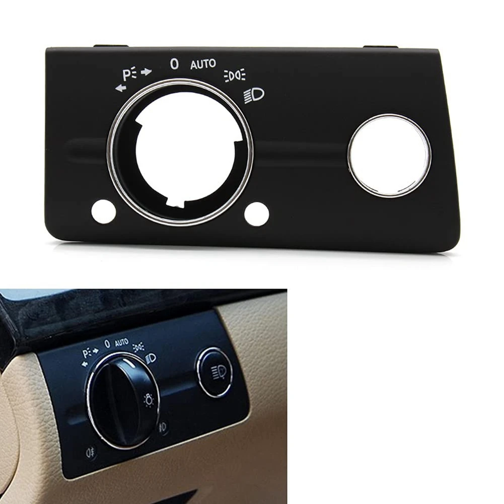 Car Dashboard Headlight Head Light Lamp Switch Cover Panel Trim for W211 E Class 320 350 550 2003-2008(B)