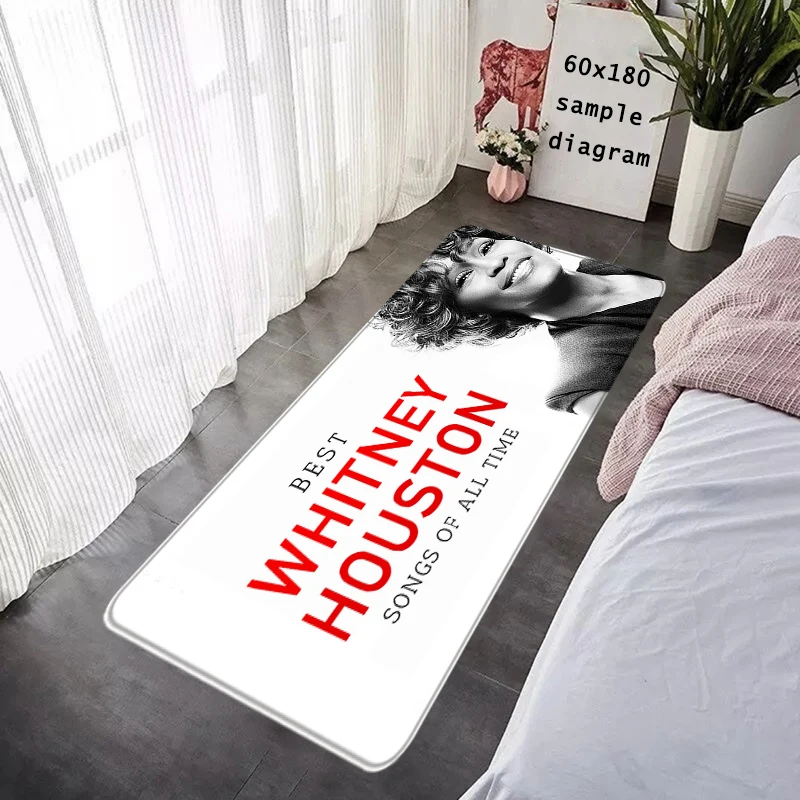 سجادة القدم ترحيب الكلمة حصيرة للمدخل ويتني هيوستن الحمام المدخل السجاد المطبخ المياه امتصاص السجاد رقيق ديكور المنزل