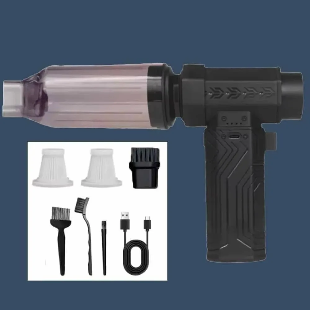 

Портативный электрический воздуходув с максимальной силой тяги 600 г, регулируемой скоростью ветра, бесщеточный двигатель, мощный вентилятор-джет