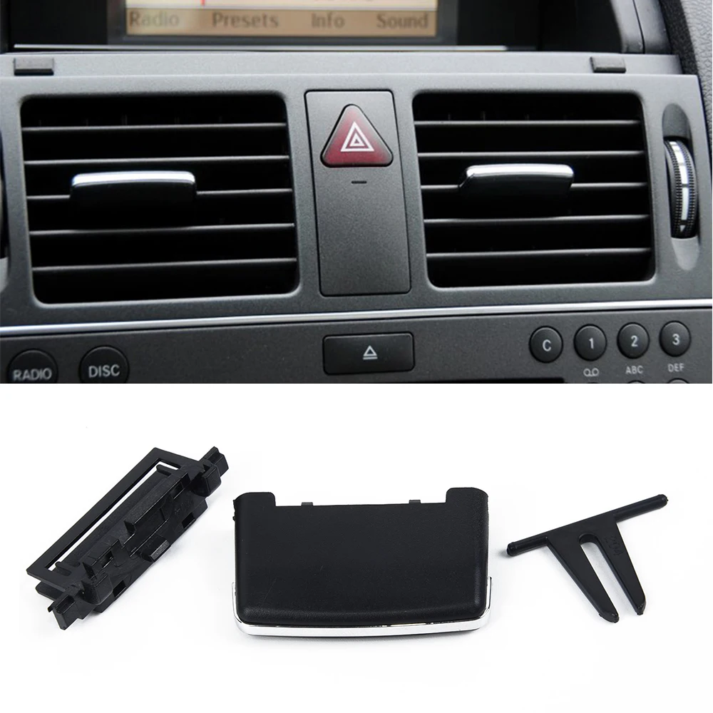 Auto A/C Clip Vehicle A/C Tab Air vent outlet Air vent Air outlet A/C A/C Vent Rear Center Car A/C ABS + PC Car Set Parts 