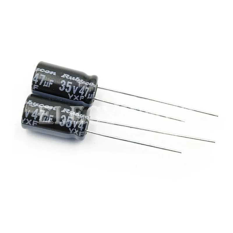 

35V47UF YXF Original Rubycon 6.3X11mm 35YXF47M Aluminum Electrolytic Capacitor 47uF 35V Long Life Low Impedance