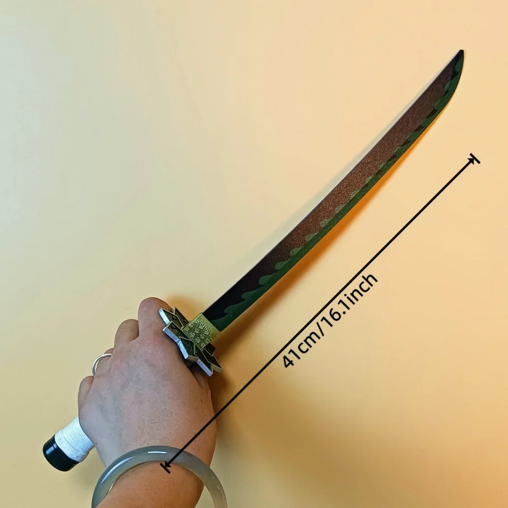 16인치 42cm 카타나 애니메이션 코스프레 소품 닌자 칼 플라스틱 칼 닌자 진짜 일본 카타나 사무라이 검 무딘 장난감 선물