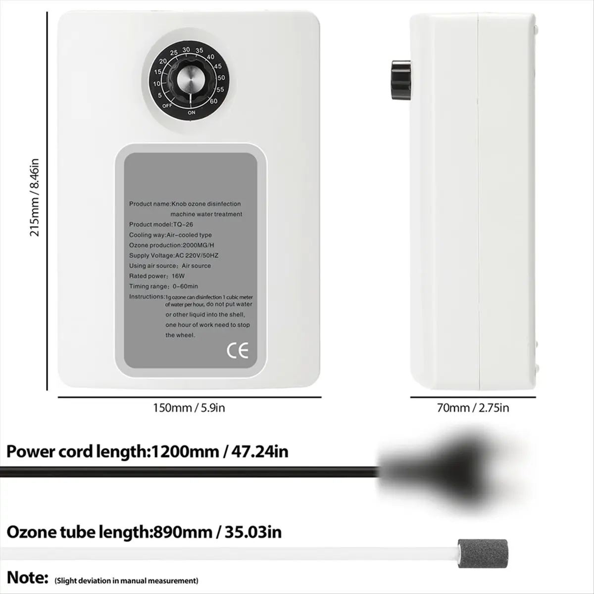 a01r]-active-generator-purifier-2000mg-h-air-freshening-water-fruit-vegetable-food-efficient-ionizer-eu-plug