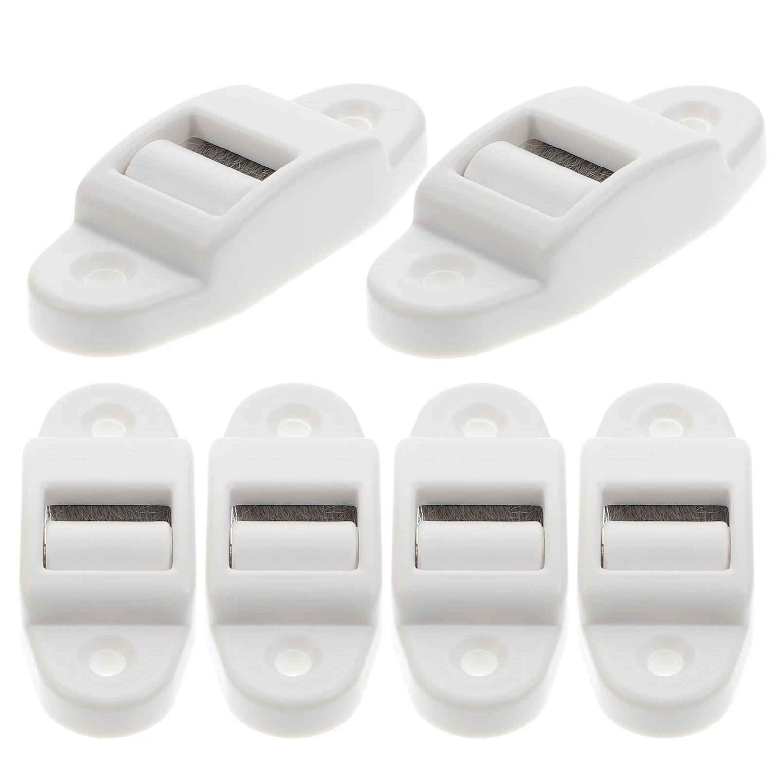 

6 Pcs Pullwheel Cleaning Brush Belt Guide Roller Shutter Ribbon White Plastic Curtain