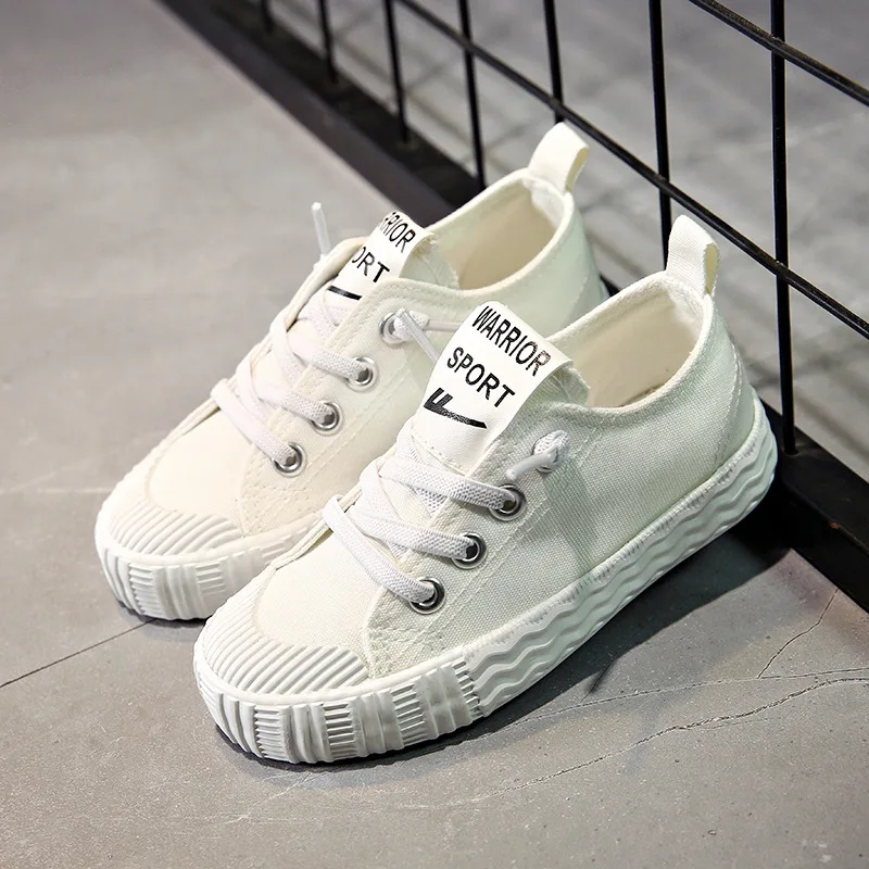 

Spring and Autumn New Back to Children's Shoes Children Canvas Shoes Boys White Shoes Girls Sneakers Students Cloth Shoes