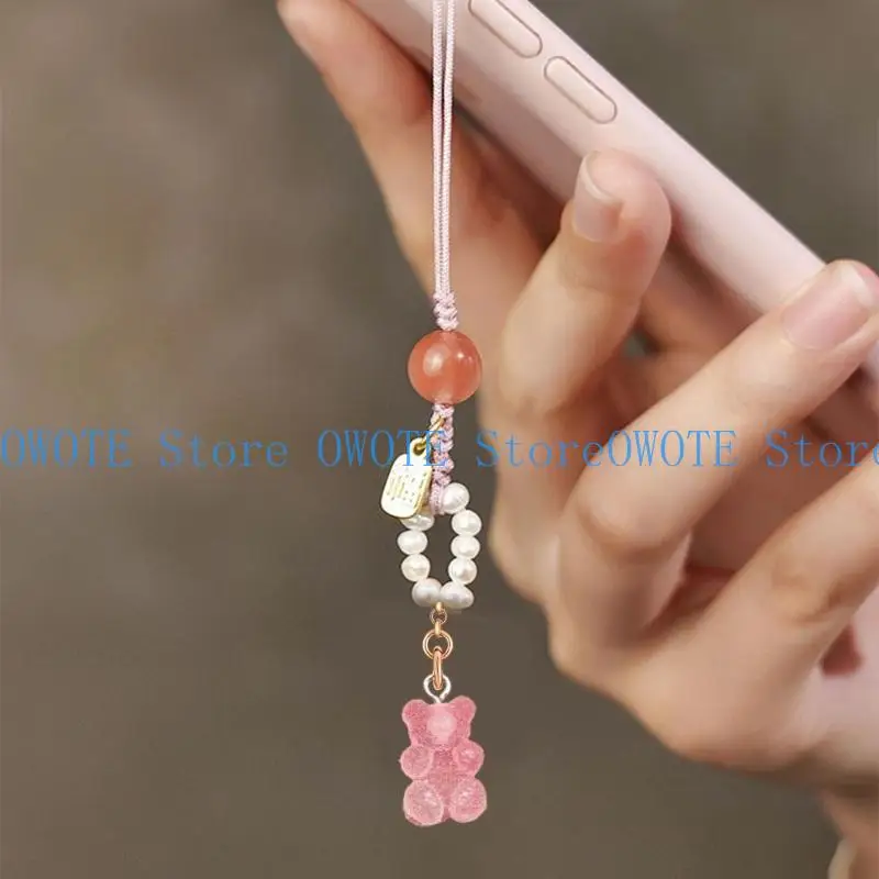 

652F Pack of 20 Colorful Cartoon Bear Pendants Mixed Heart Star Charm for Creative DIY Keychains and Fashion Accessories