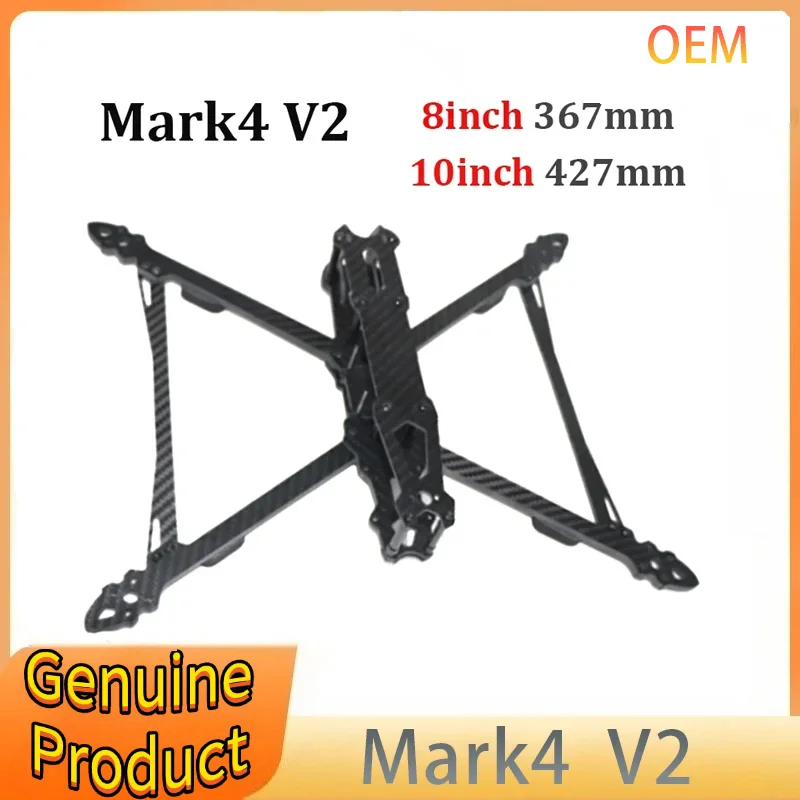 

Mark4 V2 Mark 4 8inch 367mm / 9inch 387mm/10inch 427mm FPV Frame Kit 3K Full Carbon Fiber TrueX for FPV Camera Kit Done