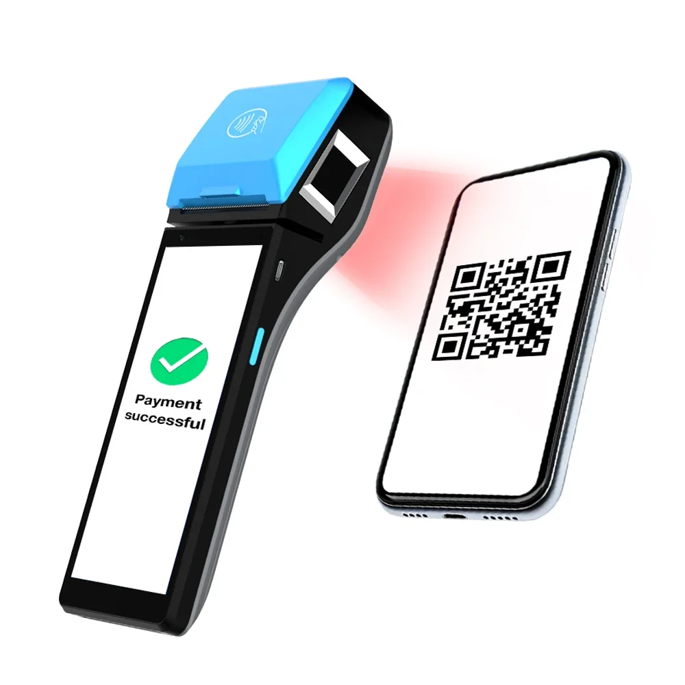 BT 4G Android 11.0 Handheld NFC Mobile Payment POS Terminal for Bus Transportation Payment Z500