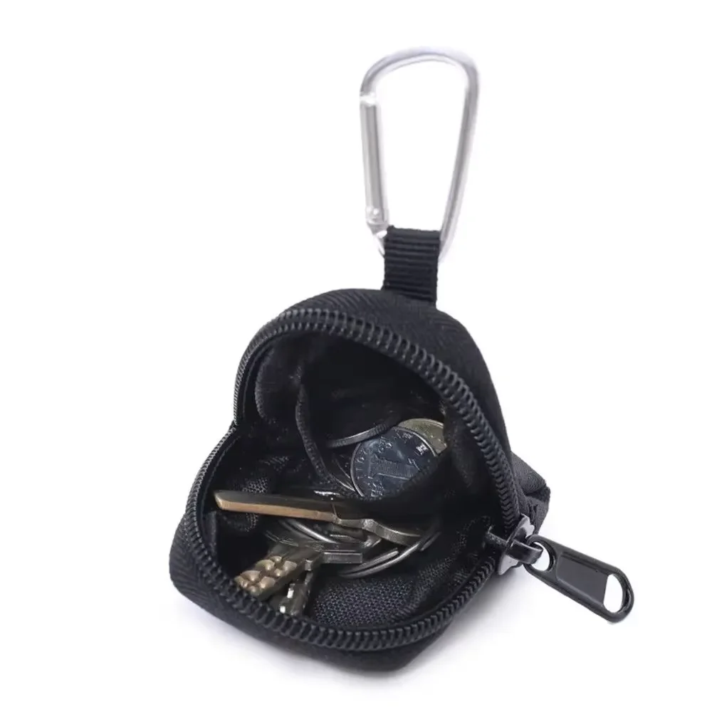 Bolsa tática edc chave carteira titular homens bolsas de moedas bolsa chaveiro bolso com zíper saco chave ao ar livre